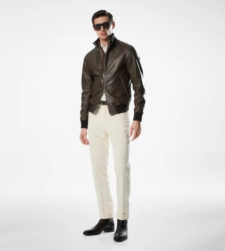 SHINY NAPPA PLONGE BOMBER HUNTER GREEN online